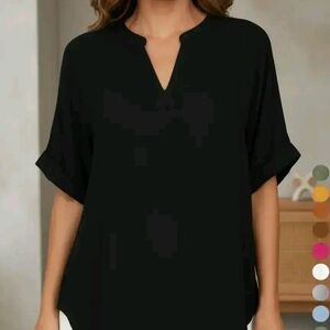 Elegant Black Women's Top